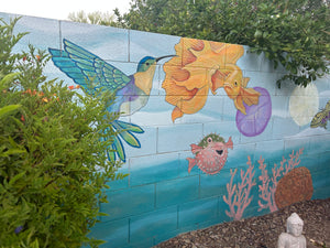 Aquatic Garden Pool Mural