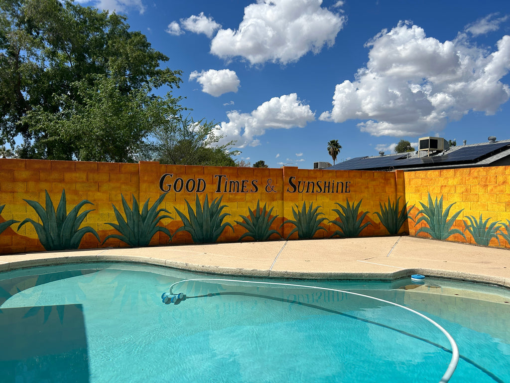 Outdoor Pool Mural